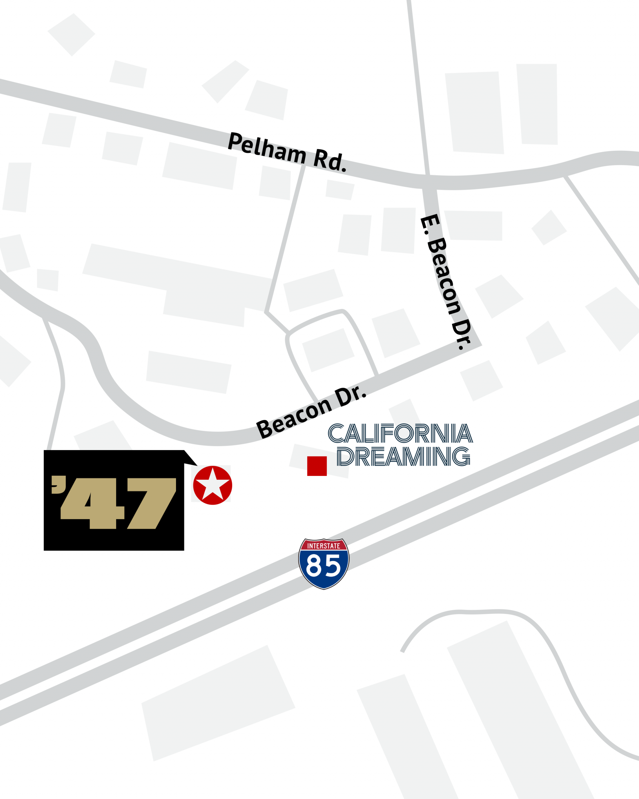 Map to Chophouse 47
